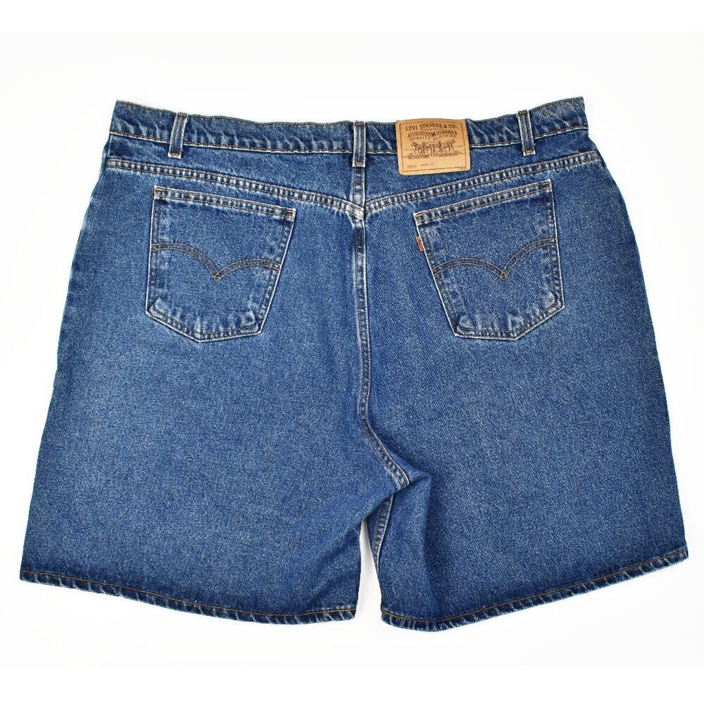 Levi's Vintage Orange Tab Denim Shorts 922 Tapered Fit 24 - Picture 1 of 6
